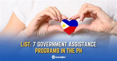 LIST: 7 Government Assistance Programs in the Philippines.